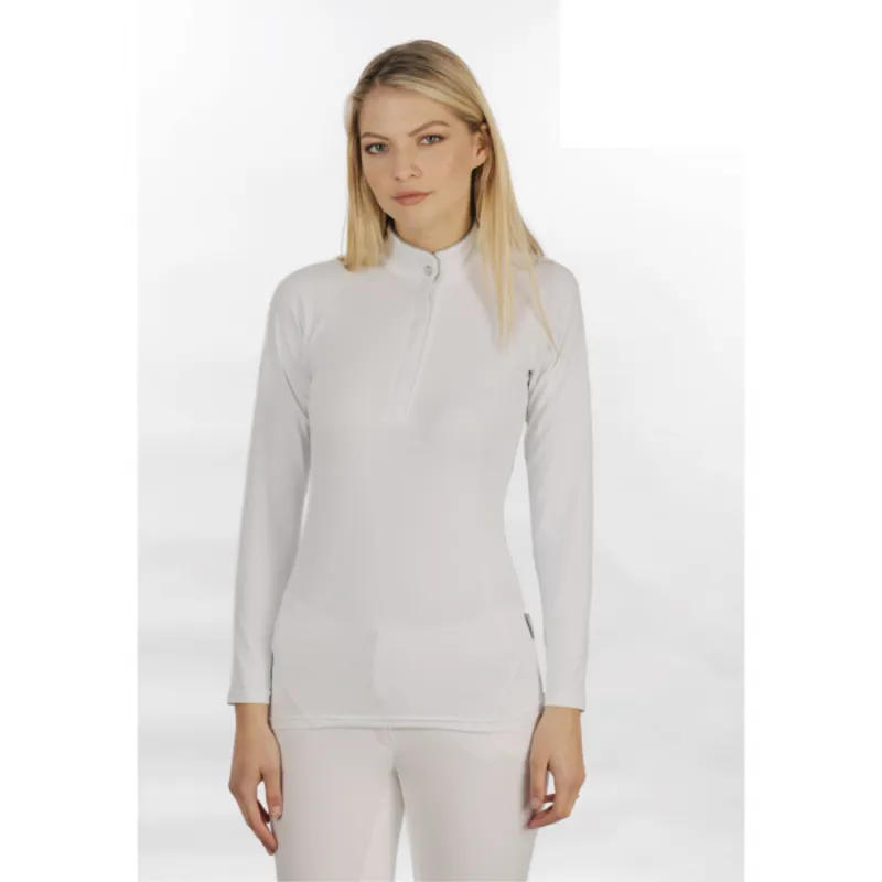 Horseware Sara Long Sleeve Ladies Competition Shirt - White